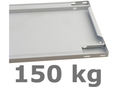 150 kg Multiplus Bürofachboden für Mittelanschlag (H x B x T): 25 x 1000 x 600 mm 